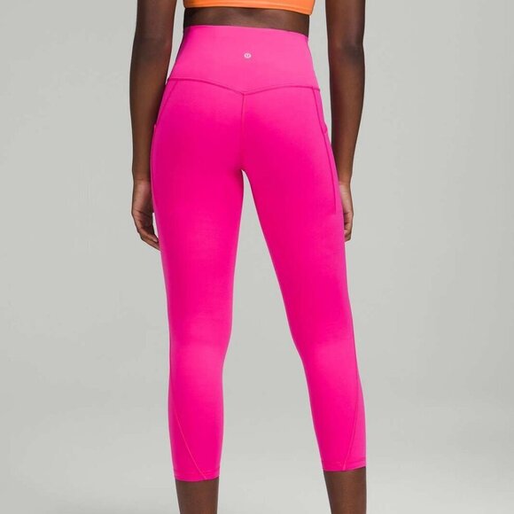 Lululemon Align High-Rise Pant with Pockets 25" Sonic Pink- Size 20 (2022) - Picture 3 of 13